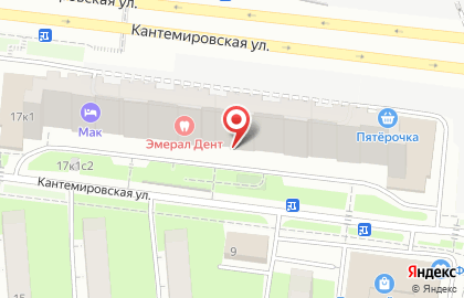 MICRO на Кантемировской улице на карте
