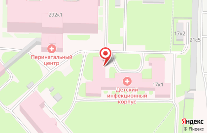 Больница Архангельская областная клиническая больница в Архангельске на карте