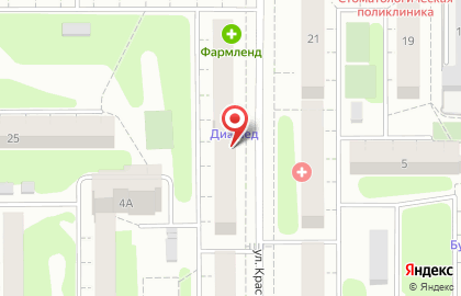 Капитошка на улице Красного Урала на карте