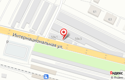 Шиномонтажная мастерская на Интернациональной улице на карте