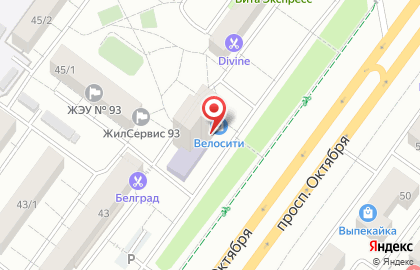 Студия маникюра LiLac на проспекте Октября на карте