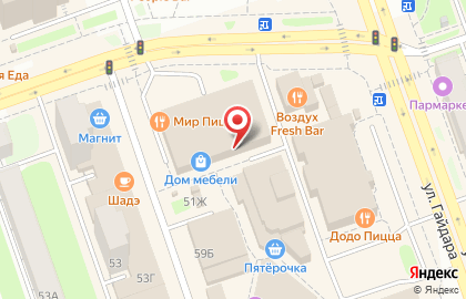 Мастеровой на улице Гайдара на карте