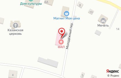 Магазин Афанасий в Молодёжном переулке на карте