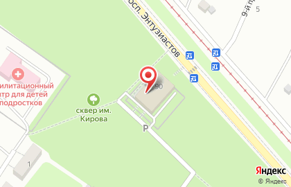Цсшор №5 на проспекте Энтузиастов на карте