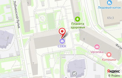 Служба доставки и логистики Сдэк в Москве на карте