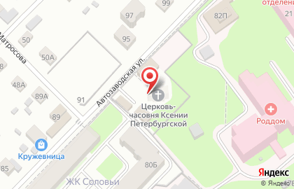 Храм Святой блаженной Ксении Петербургской в Кировском районе на карте
