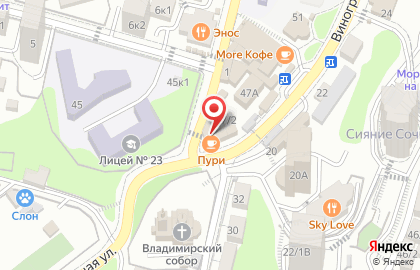Колос на Виноградной улице на карте