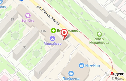 Магазин Пинта на улице Менделеева на карте