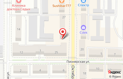Микрокредитная компания Быстрый заём на Октябрьской улице на карте