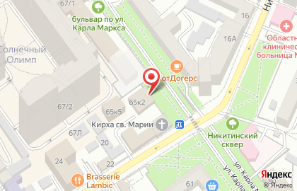 Банкомат МИнБанк на улице Карла Маркса на карте