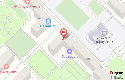 Студия массажа Точки Тела в Гагаринском районе на карте
