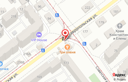 Киоск хлебобулочных изделий на Ставропольской улице на карте