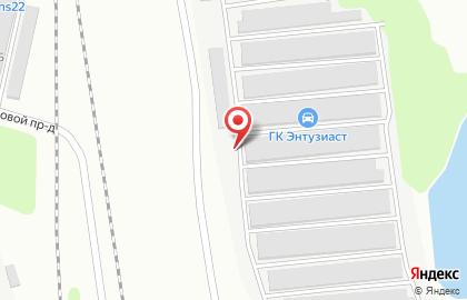 Гаражный кооператив Энтузиаст на карте