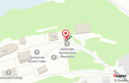 Церковь Михаила Архангела в Архангельском переулке на карте