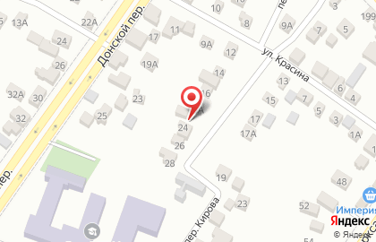 Зоосалон в переулке Кирова на карте