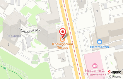 Французский пекарь на карте
