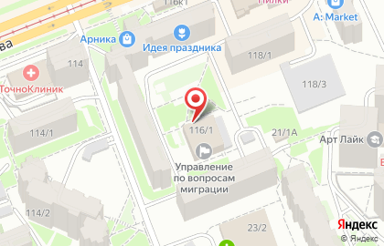 Участковый пункт полиции №32 на улице Менделеева на карте