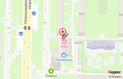 Салон красоты Лира на Новоизмайловском проспекте на карте
