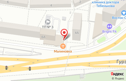 Ресторан Малиновка в Екатеринбурге на карте