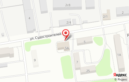 Продуктовый магазин Янтарь на улице Судостроителей на карте