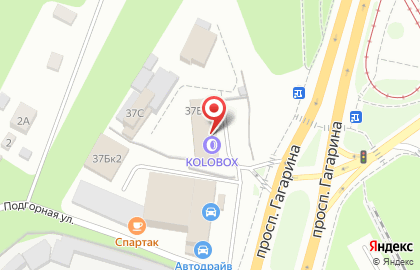 Торгово-сервисный центр Kolobox на проспекте Гагарина на карте
