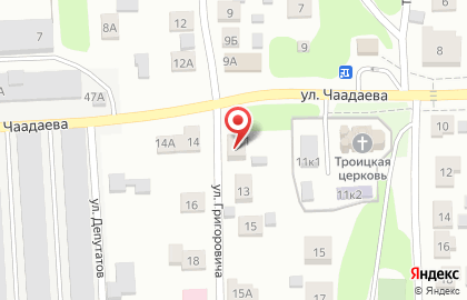 Студия подбора автоэмалей на улице Григоровича на карте