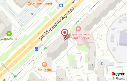 Страховое агентство Страховой мир на улице Маршала Жукова на карте
