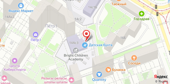 Плавательный клуб Детская бухта на Красноказарменной улице на карте