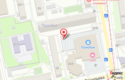 Автостоянка в Барнауле на карте