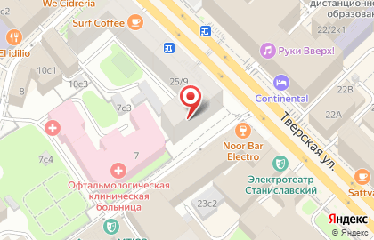 Наше кафе на Тверской улице на карте