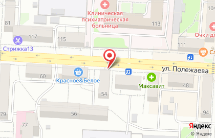 Магазин игрушек и канцтоваров Теремок на улице Полежаева на карте