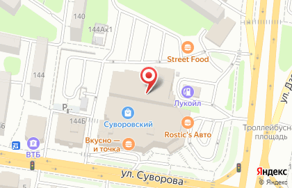 Торгово-монтажная компания Панорама на улице Суворова на карте