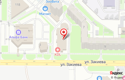 Агентство недвижимости Флэт на улице Закиева на карте