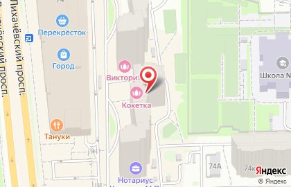 Салон красоты Кокетка на Лихачёвском проспекте на карте