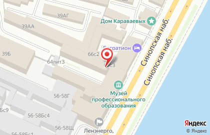 Институт телевидения бизнеса и дизайна в Санкт-Петербурге на карте