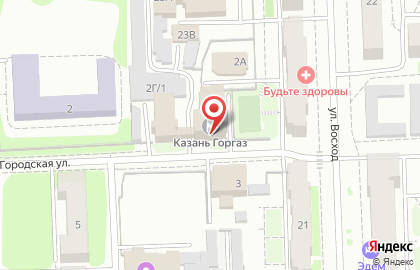 Казань Горгаз на карте
