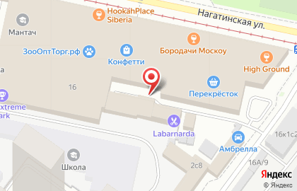 Каратэ клуб ТОРИ на Нагатинской улице на карте