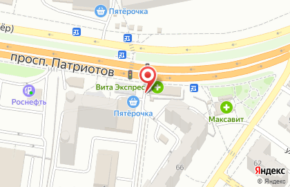 Магазин Первый Цветочный Оптовый на улице Кривошеина на карте