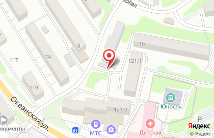 Киоск овощей и фруктов в Петропавловске-Камчатском на карте