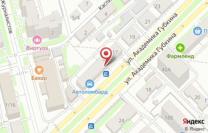 Булочная-пекарня Жар-Свежар на улице Академика Губкина на карте