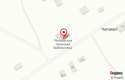 Чапаевская сельская библиотека на улице Николаева на карте