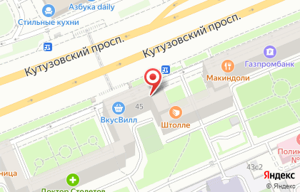 Кенгуру на Кутузовской на карте