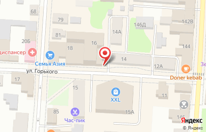 Пиццерия Додо Пицца на улице Горького на карте