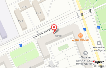 Продовольственный магазин в Москве на карте