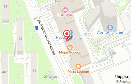 Магазин суши Суши wok на улице Адмирала Макарова на карте