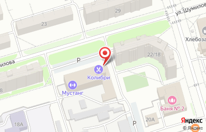 Салон-парикмахерская Колибри на улице Шумилова на карте