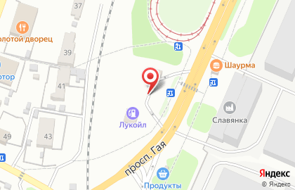 АЗС Лукойл в Железнодорожном районе на карте