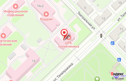Нижегородский областной центр крови им. Н.Я. Климовой на улице Талалушкина на карте
