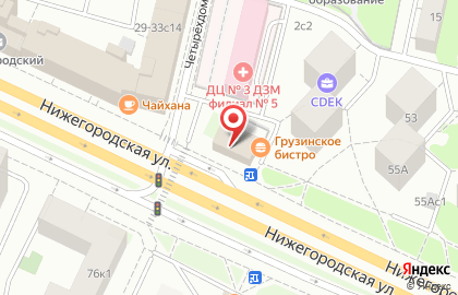 Ресторан БирШтрассе на Нижегородской улице на карте