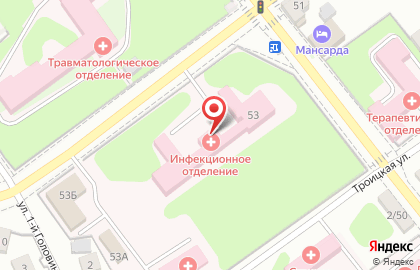 Городская клиническая больница №1 в Твери на карте